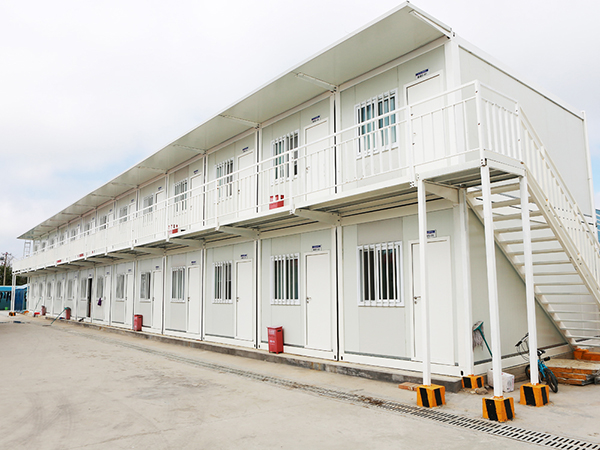 科研基地裝配式集裝箱房安裝完工